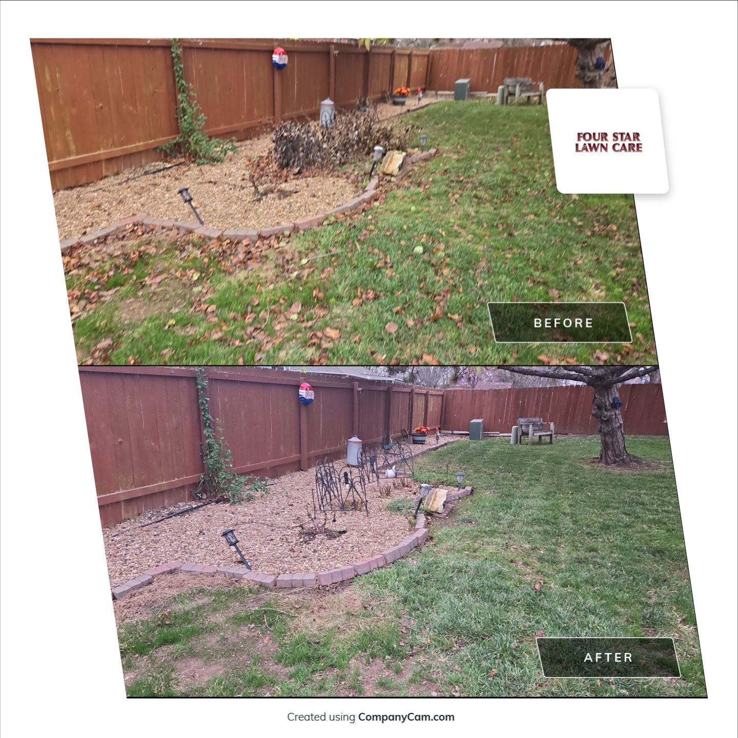 Project in Andover by Four Star Lawn Care