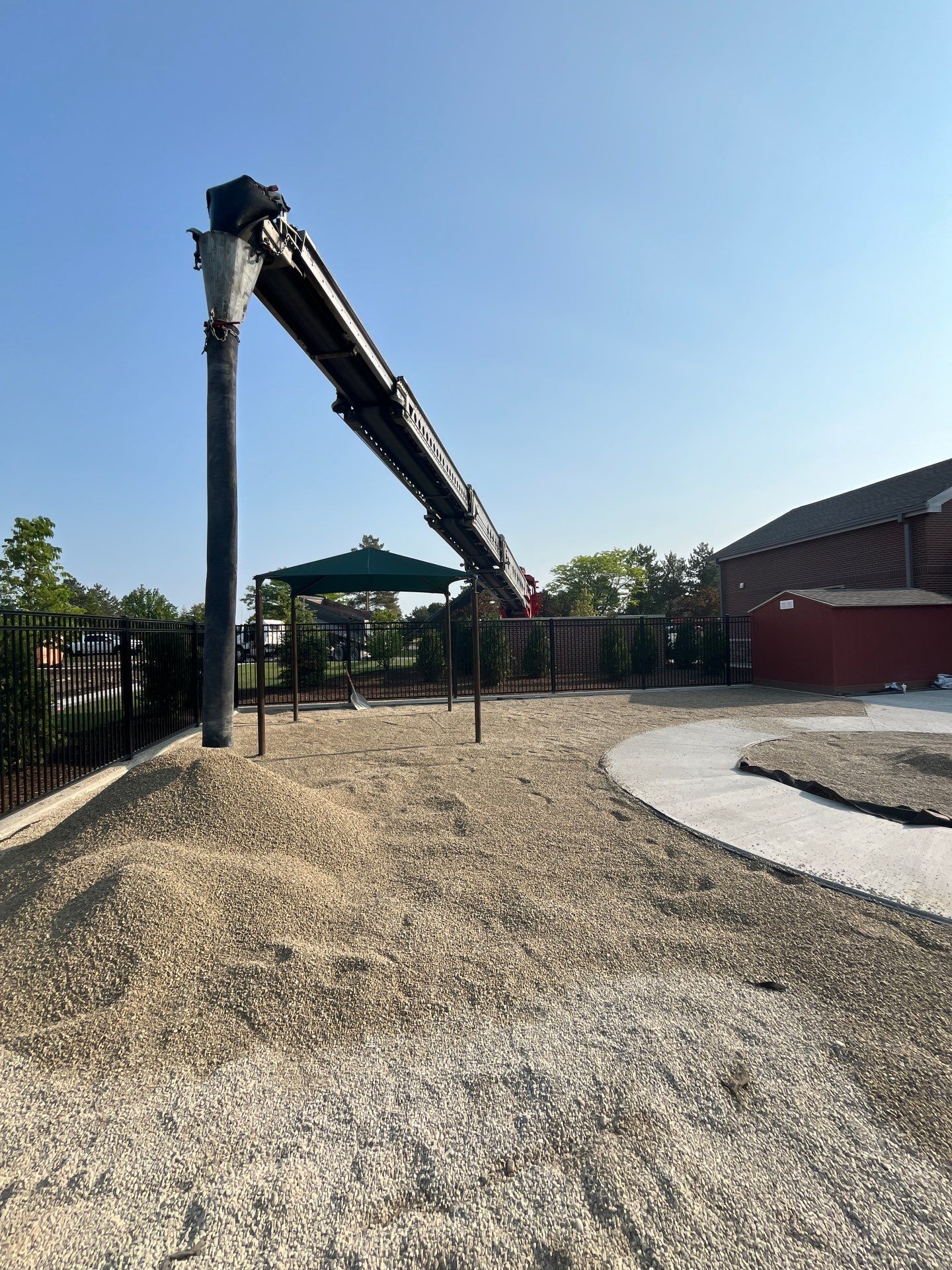 KinderCare of Lincolnshire Commercial Playground Turf Installation by Southwest Greens Midwest