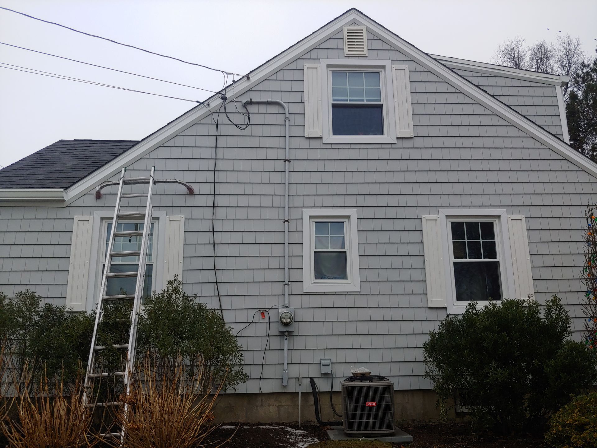 Residential Roofing Installation using Owens Corning TruDefinition Duration AR - Onyx Black & New Siding Install using Certainteed Sterling gray by A Plus Exterior