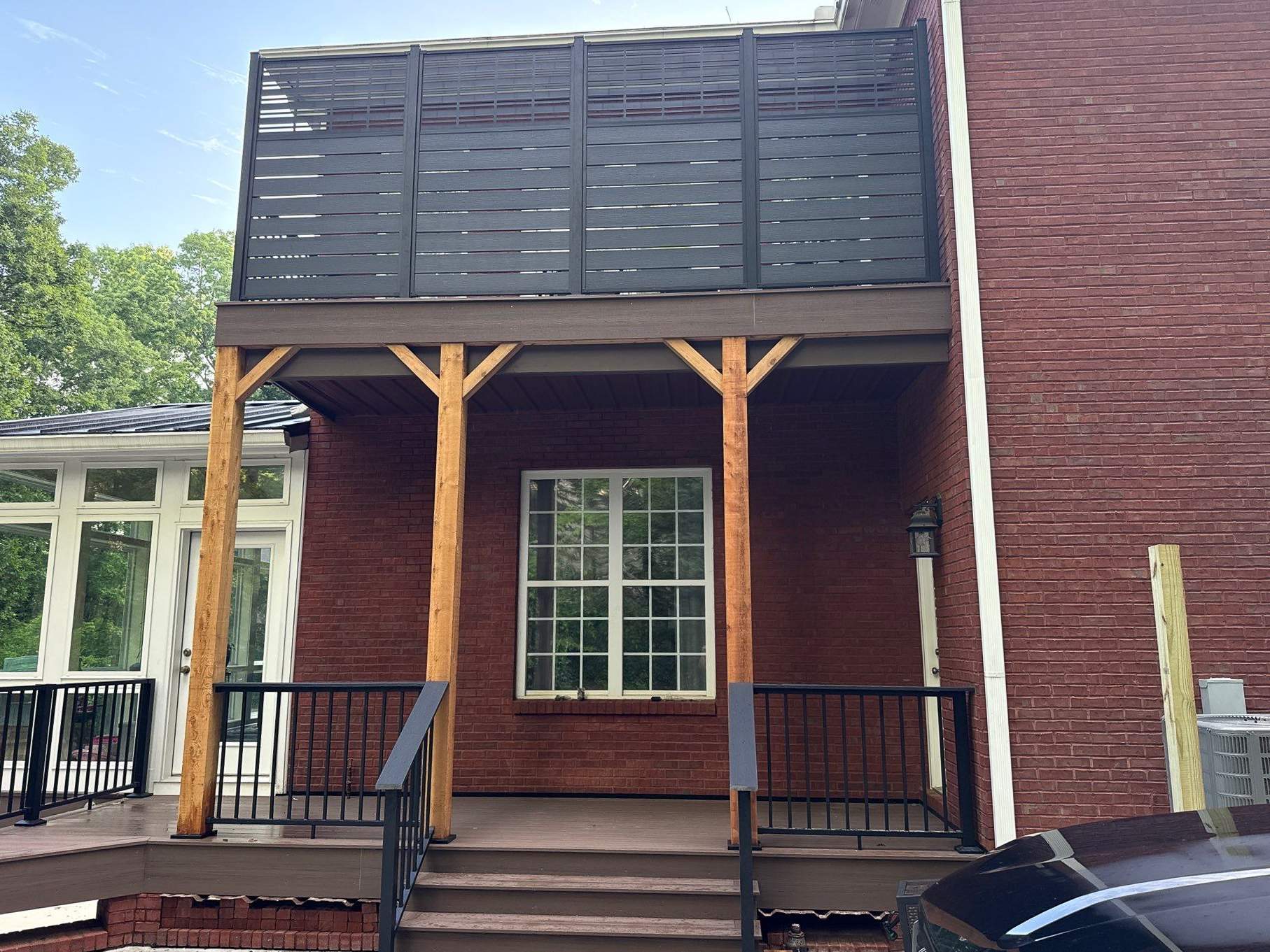 Lawrenceville, GA Deck Resurface using Deckorators Voyage Series with Timbertech LED Riser Lights by Nelson Exteriors