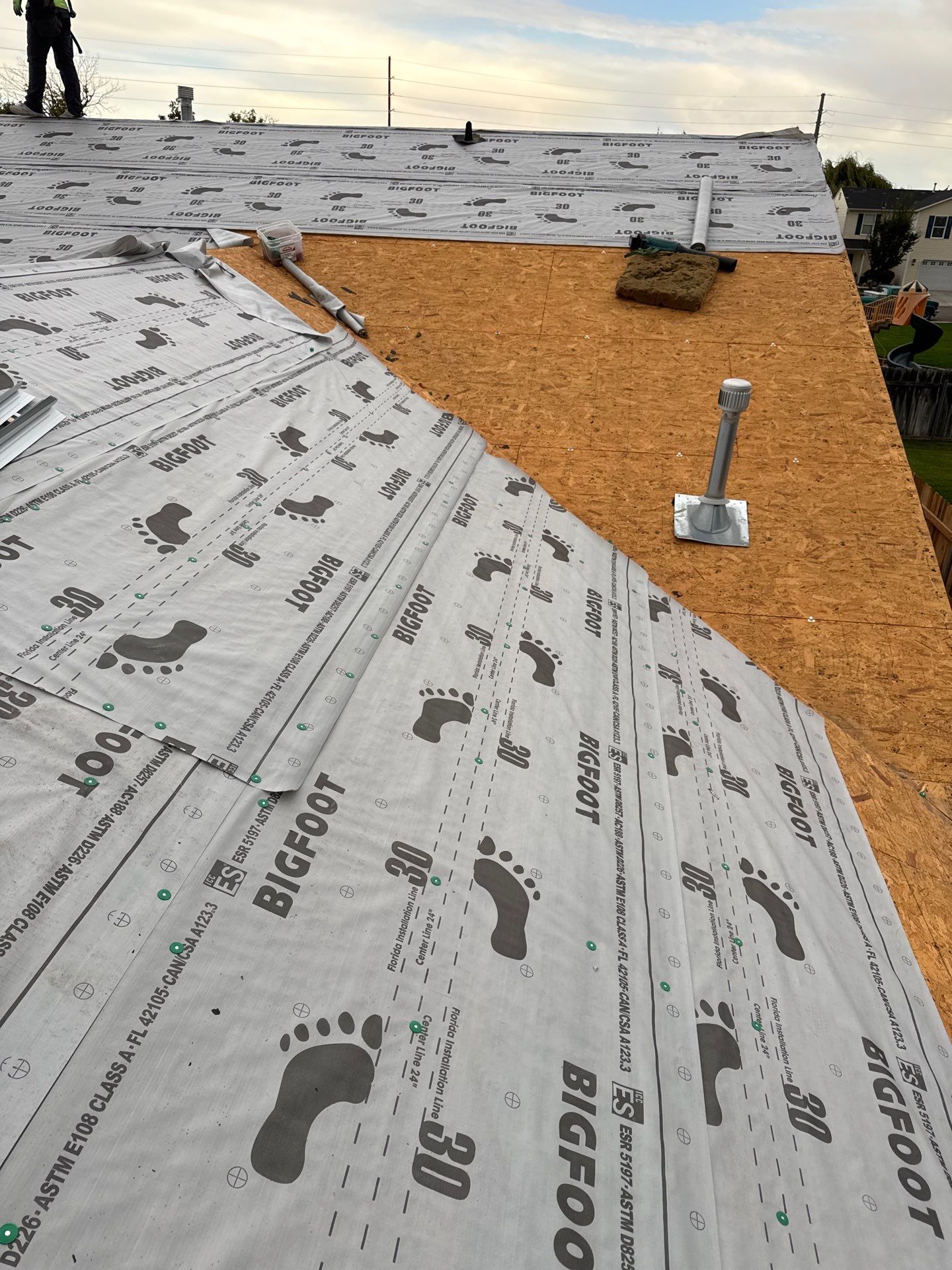 Middleton Residential Roof Replacement With Gray Architectural Asphalt Shingles by Olive Roofing