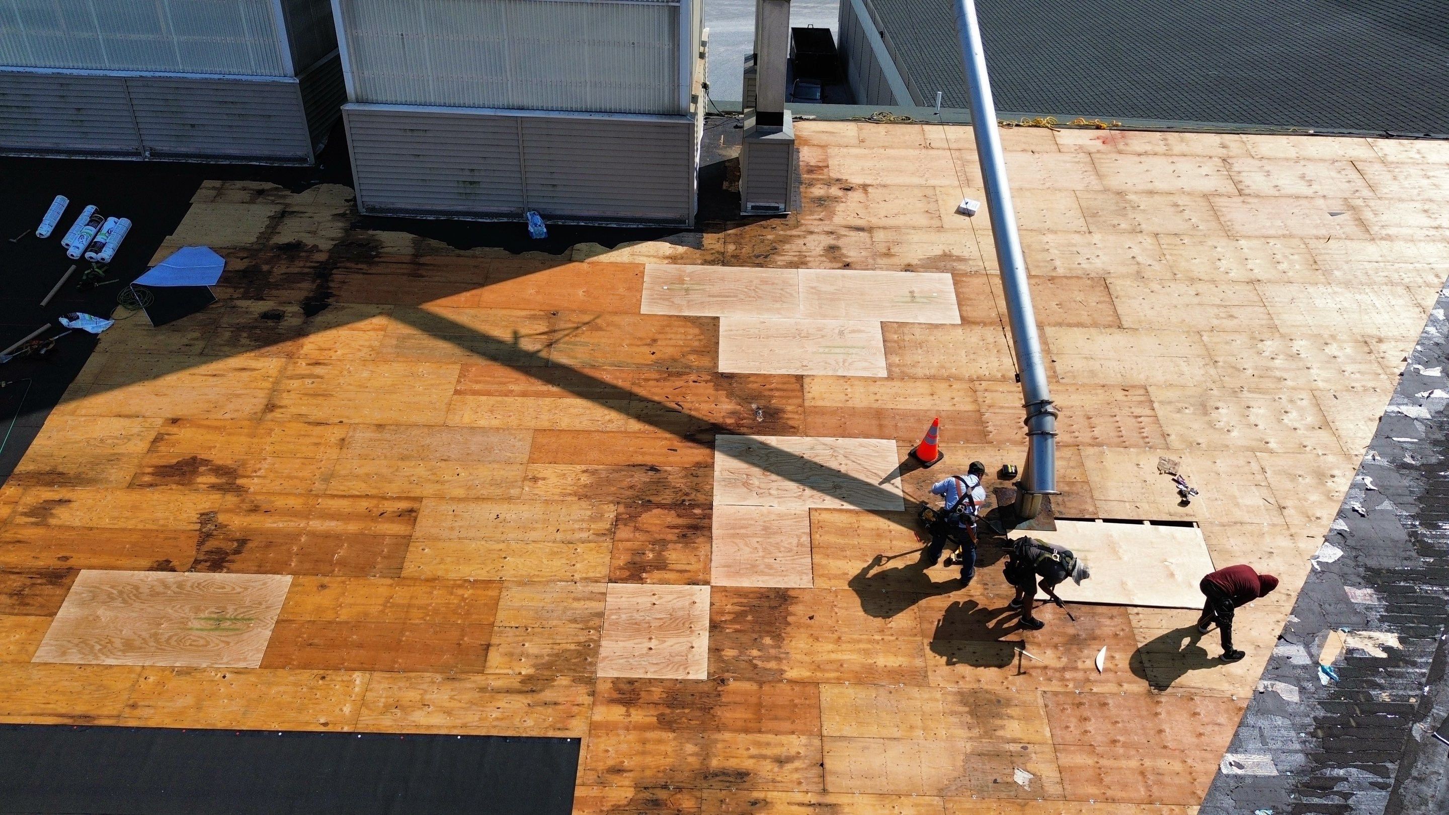 Commercial Roofing Installation using Timberline HDZ Shingles - Hunter Green by RoofX 