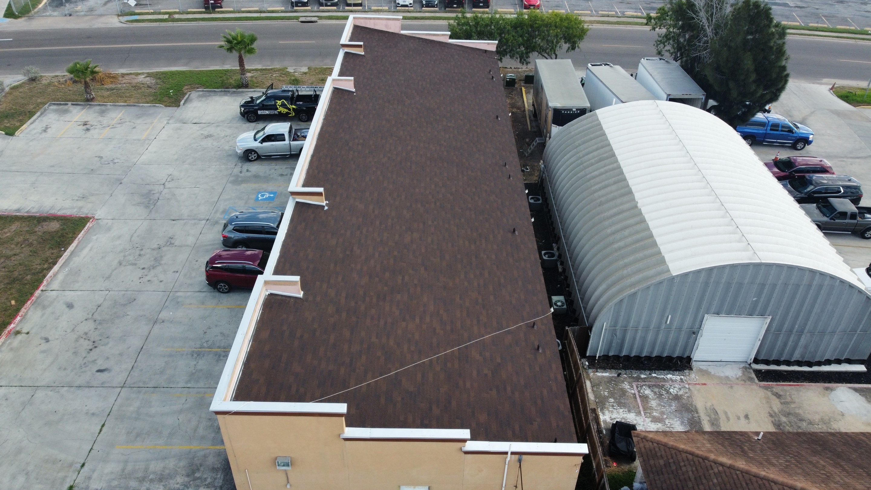 Brownsville Roof Project  by Bison Roofing  