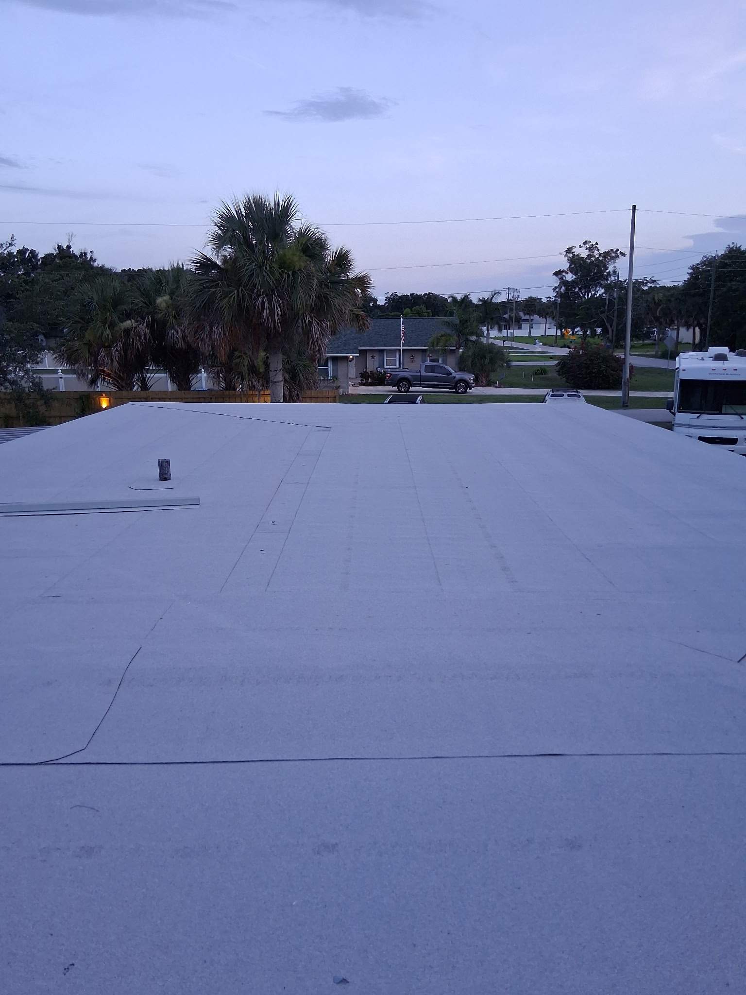 Flat Roof Membrane Installation and Drainage Upgrade in Palm Bay by Florida Roofing and Renovations Inc.