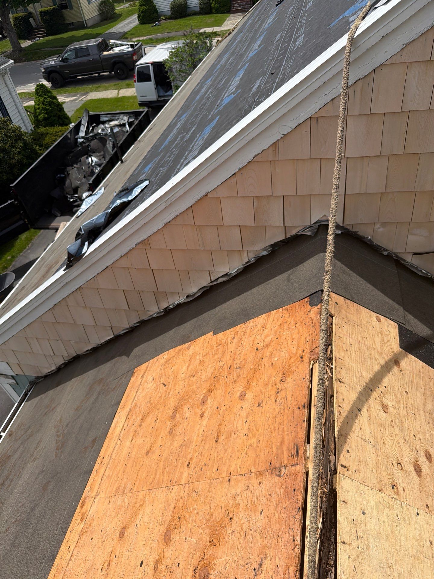 Residential Asphalt Roofing Installation in South Portland, Maine by Tall pine roofing