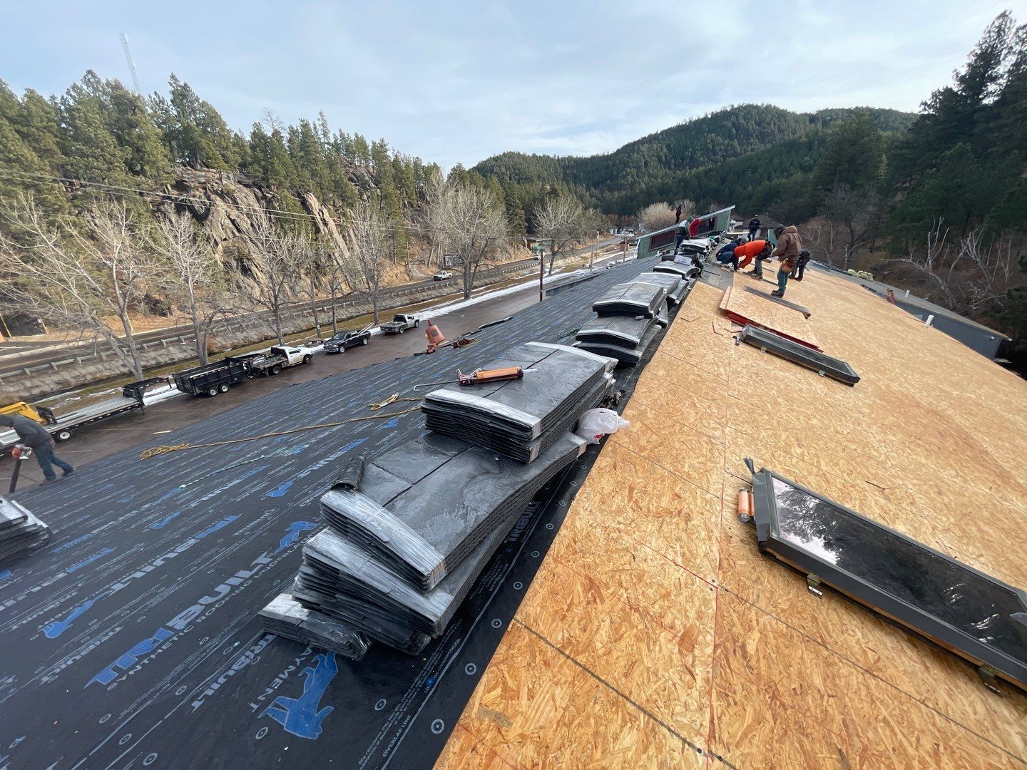 Commercial Roofing Installation using EuroShield by Weather-Tite Exteriors LLC