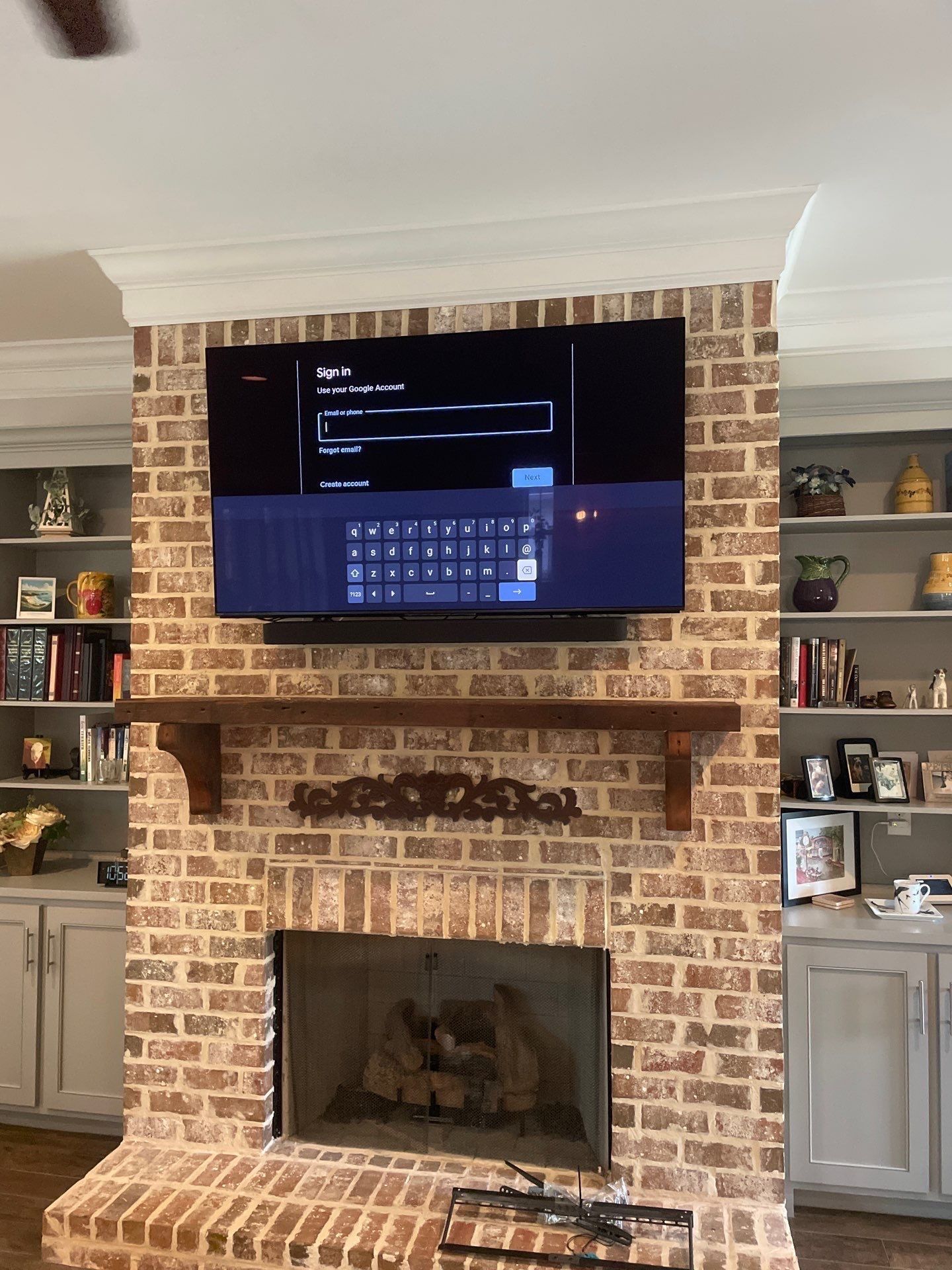 Fireplace TV Mounting Projects by Hangman Mounting & Installation 