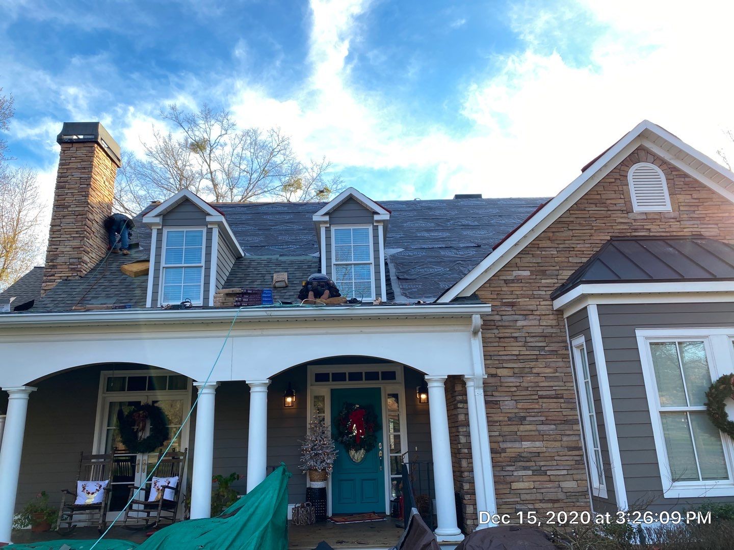 Residential Roofing Installation in Spartanburg, SC using Ceartainteed Landmark Architectural Shingles by Property Assessment
