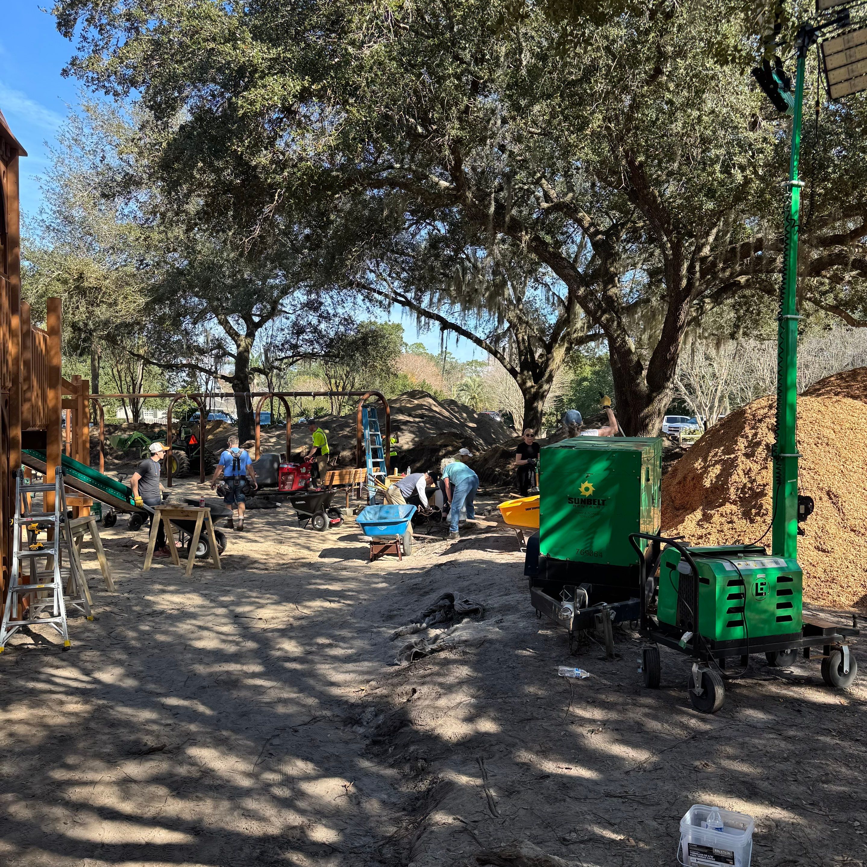 Volunteer Work | Deerwood Community Playground by ProGreen Services