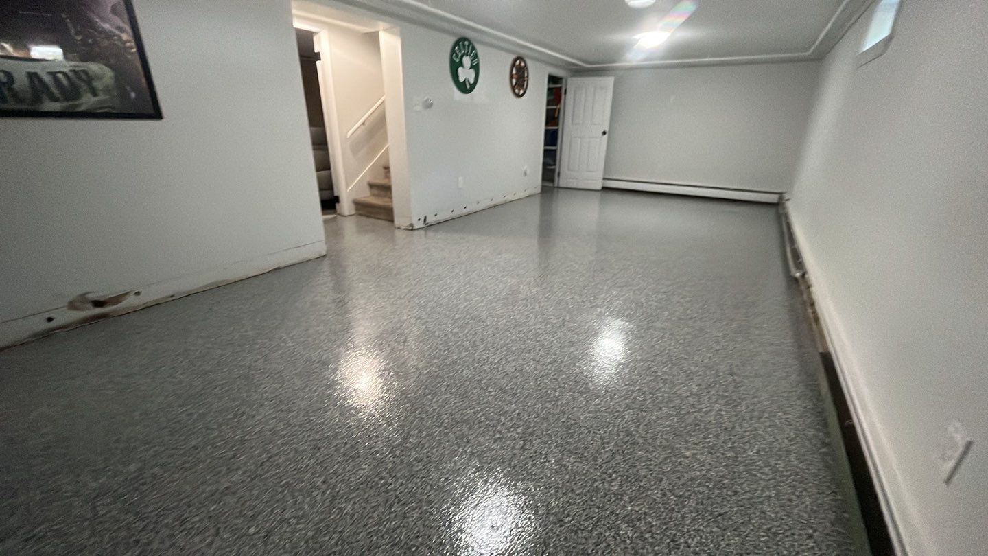 Basement in Wilmington, MA 01887 by Symphony Concrete Coatings