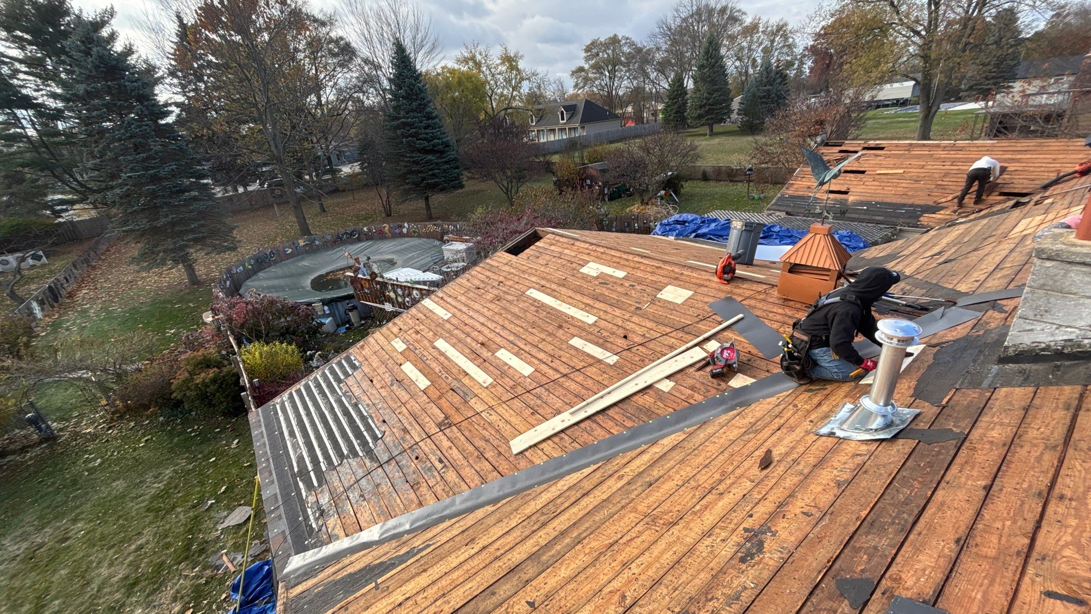 Roof Replacement using Owens Corning Aged Copper by 180 Contractors