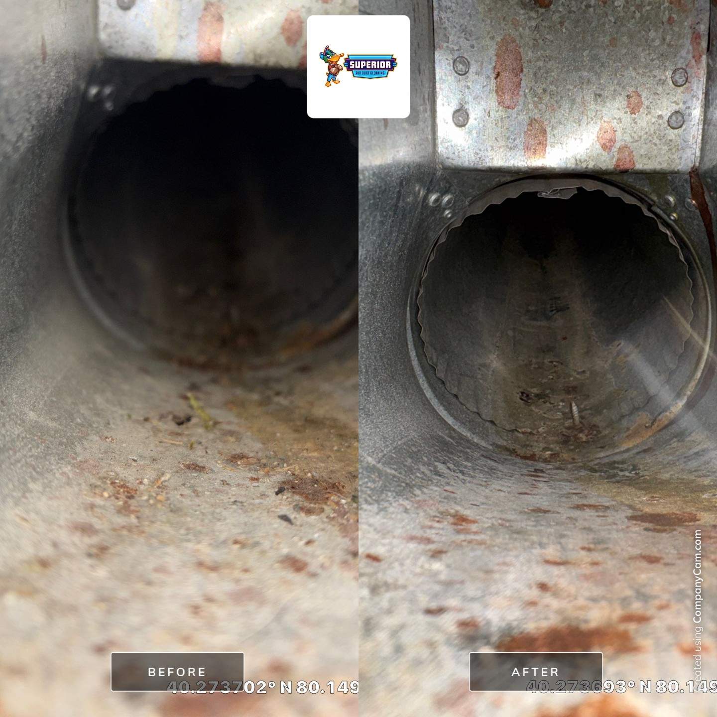 Air Duct Cleaning With a Vacuum Truck in Canonsburg, PA by Superior Air Duct Cleaning
