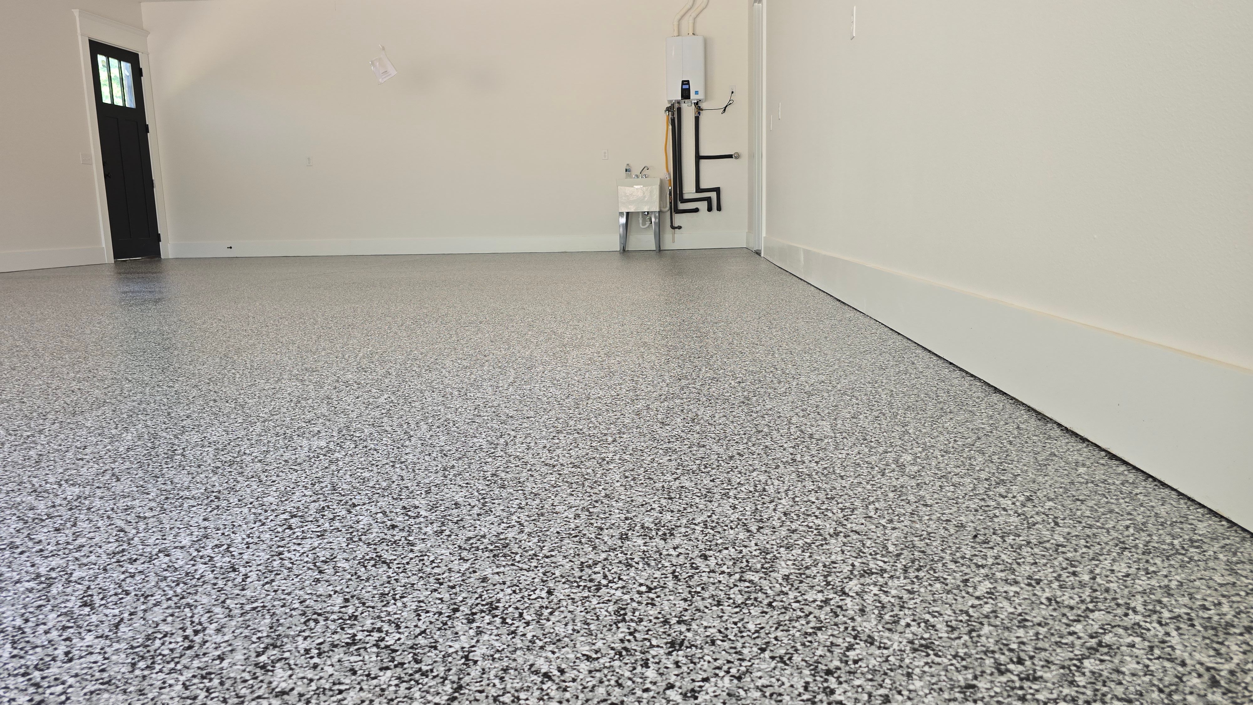 Garage using Domino by Elite Floor Solutions