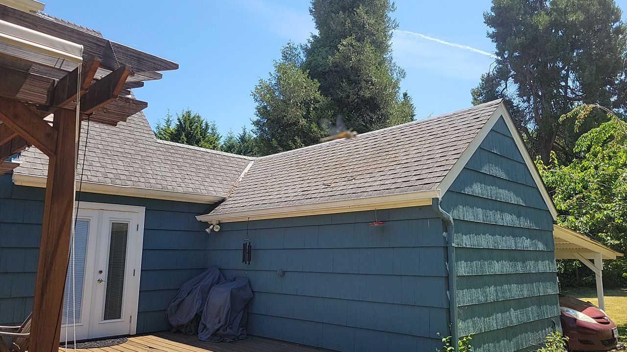 Residential Roofing Installation using IKO Dynasty 30 Year Shingle Color: Frostone Grey by Orezona Building & Roofing Company, Inc.