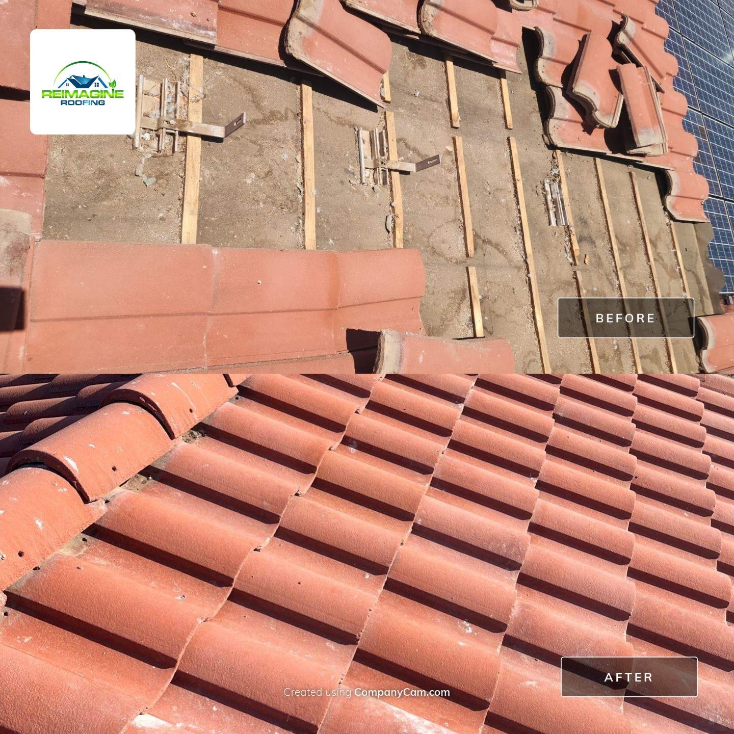 Terracotta Concrete Tile by Reimagine Roofing