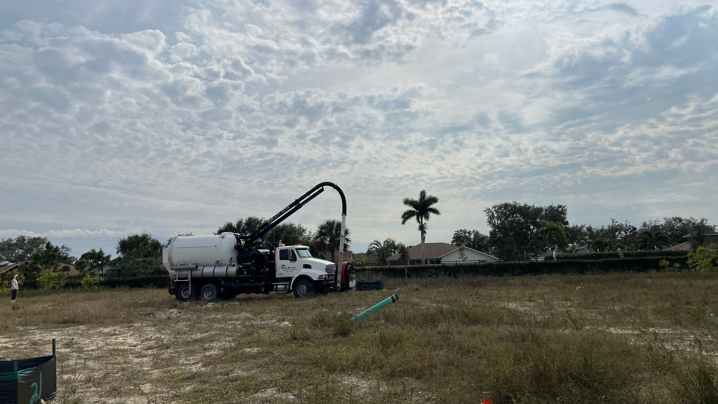New Residential Construction Community Sewer System Cleaning by APS Power & Water