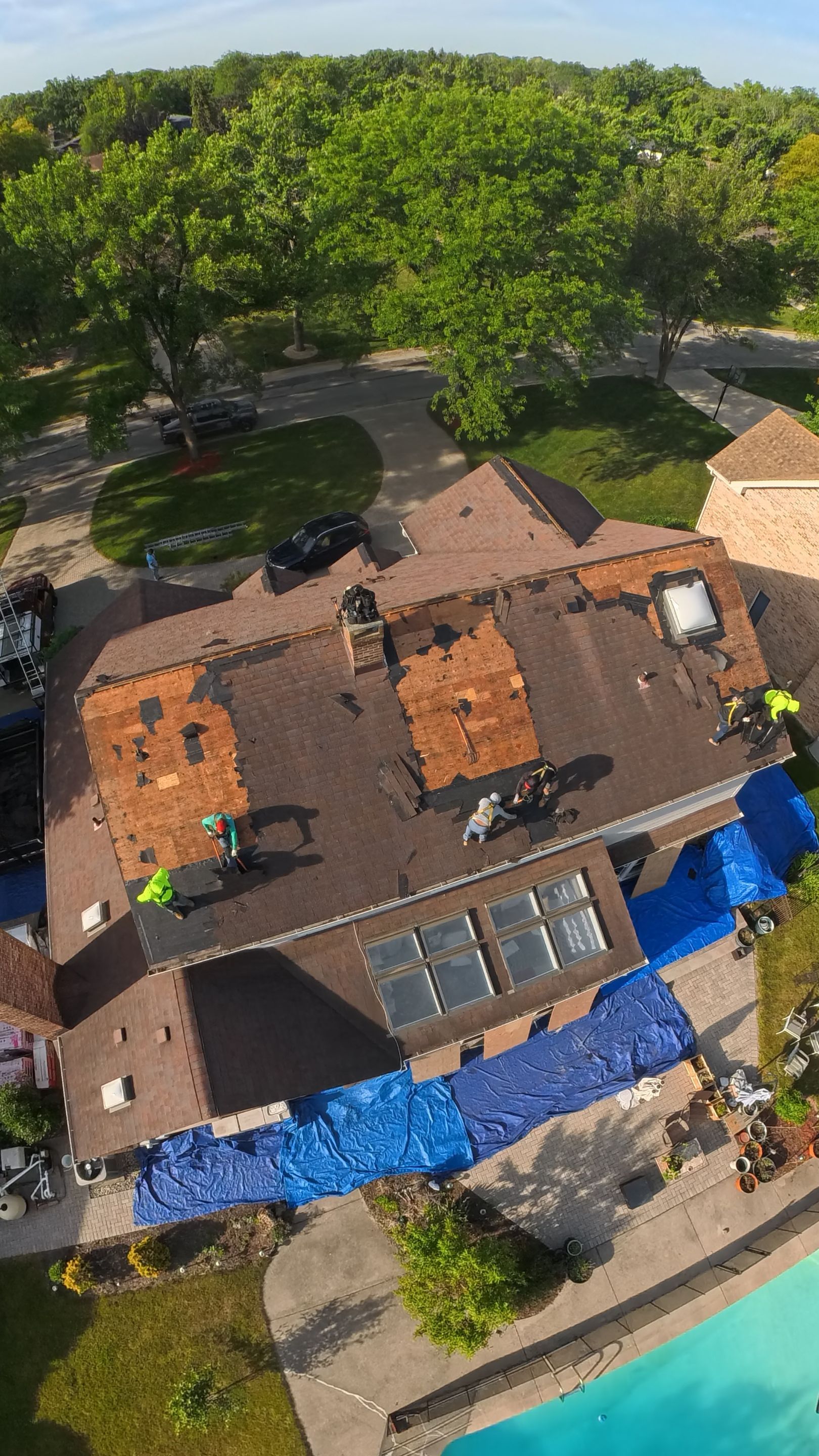 Oak Brook Architectural Shingle Roof Replacement and Velux Skylight Upgrade by Roof One