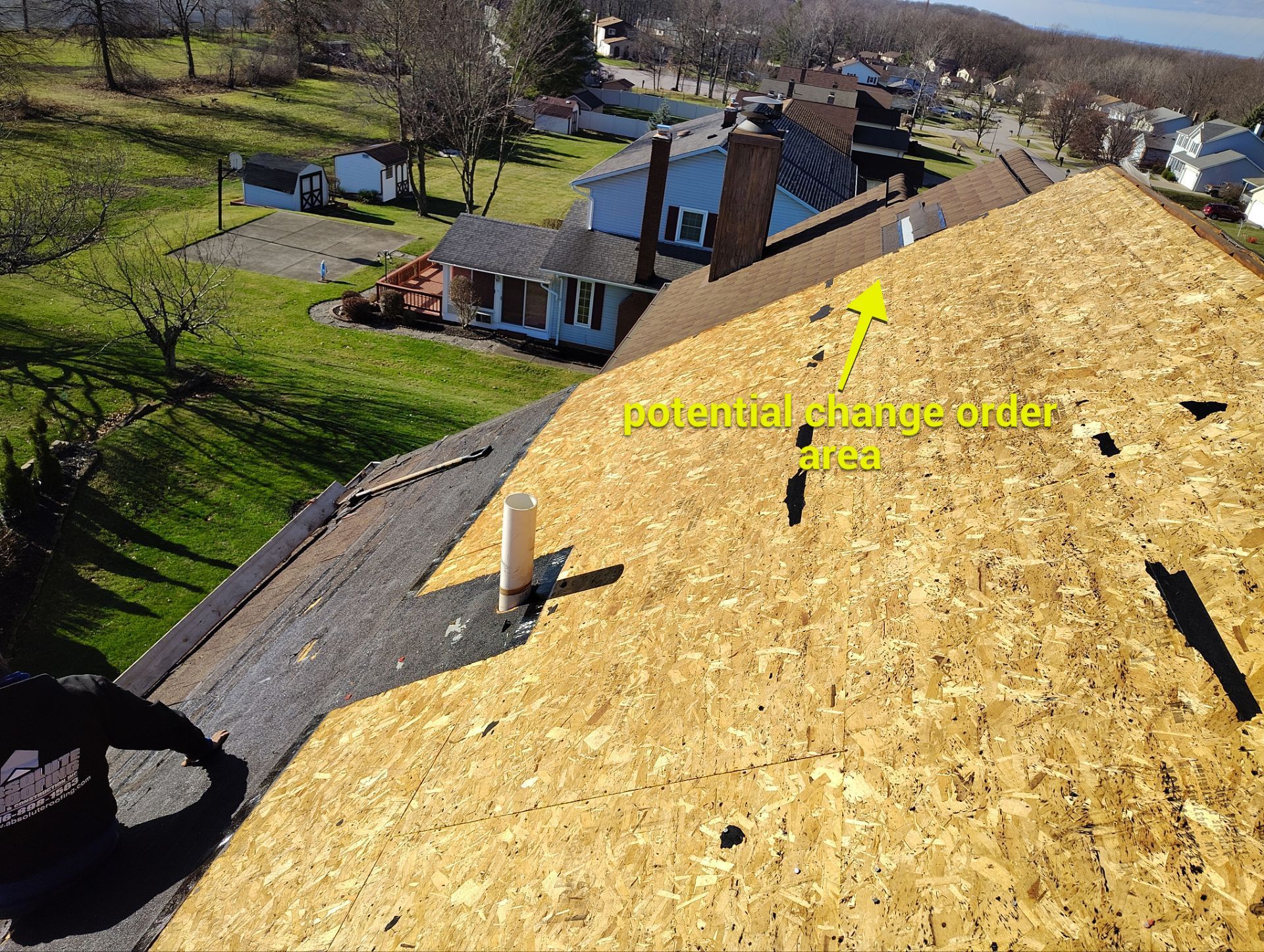 Residential Roofing Installation using Owen Corning Duration, Estate Gray by Absolute Roofing and Construction