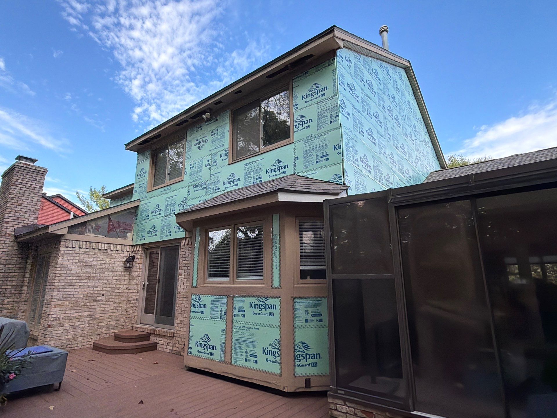 Siding Replacement using Alside D5" Flagship Brown by 180 Contractors
