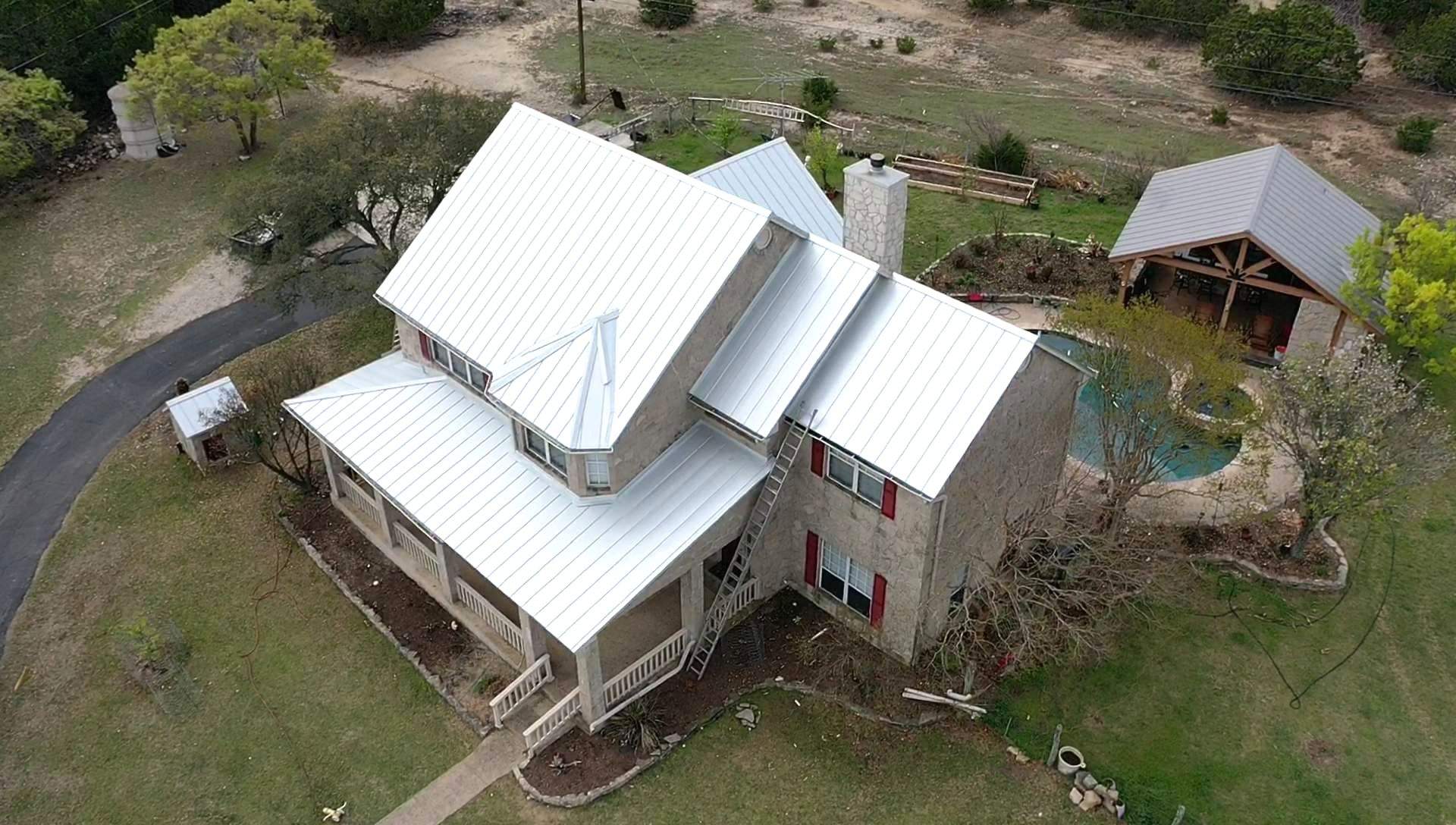Residential Metal Roof Installation using McElroy Metal by Premier Roofing and Contracting