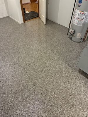 Full Residential Garage Floor Coating in Des Moines