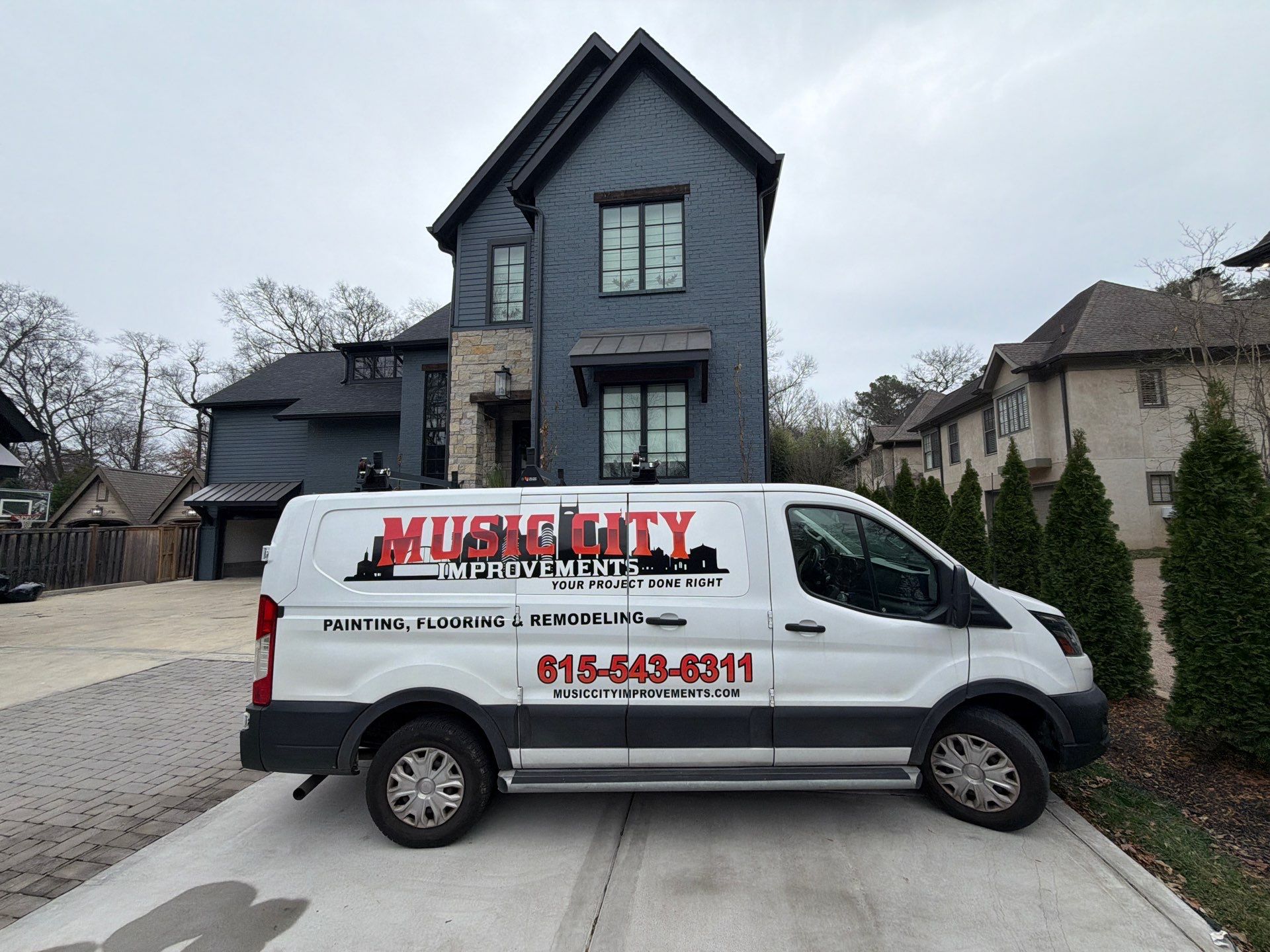Exterior Painting in Nashville by Music City Improvements