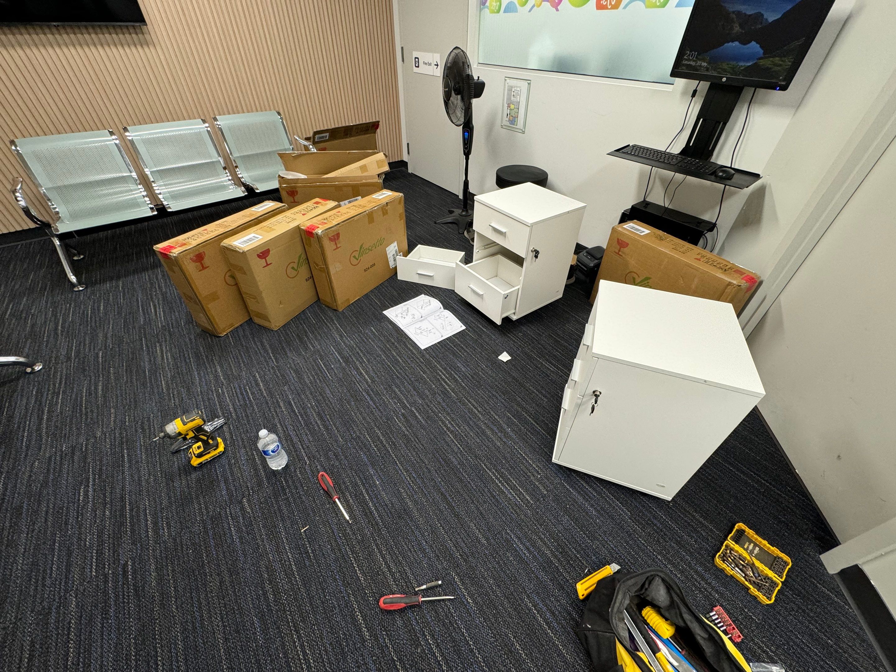 Drawer Installation For VF Service Canada by YVR Construction Group