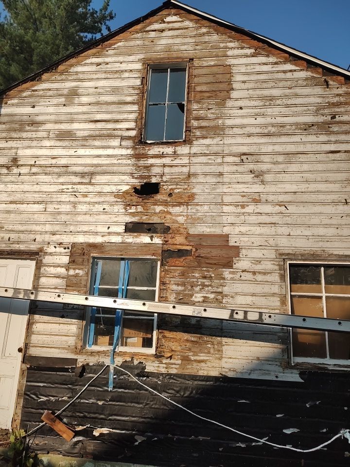 Exterior Installation using Cedar Clapboard by Loyalty Exterior Solutions 