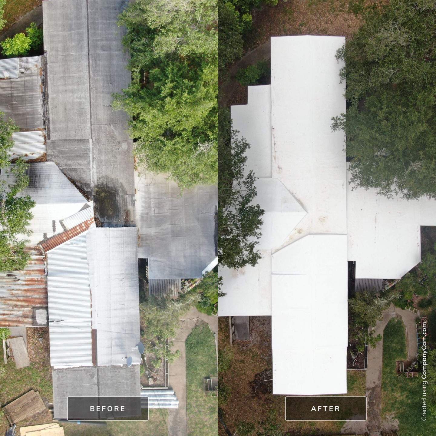 Cartoon Roof turned TPO Elegant by Bayfront Roofing and Construction