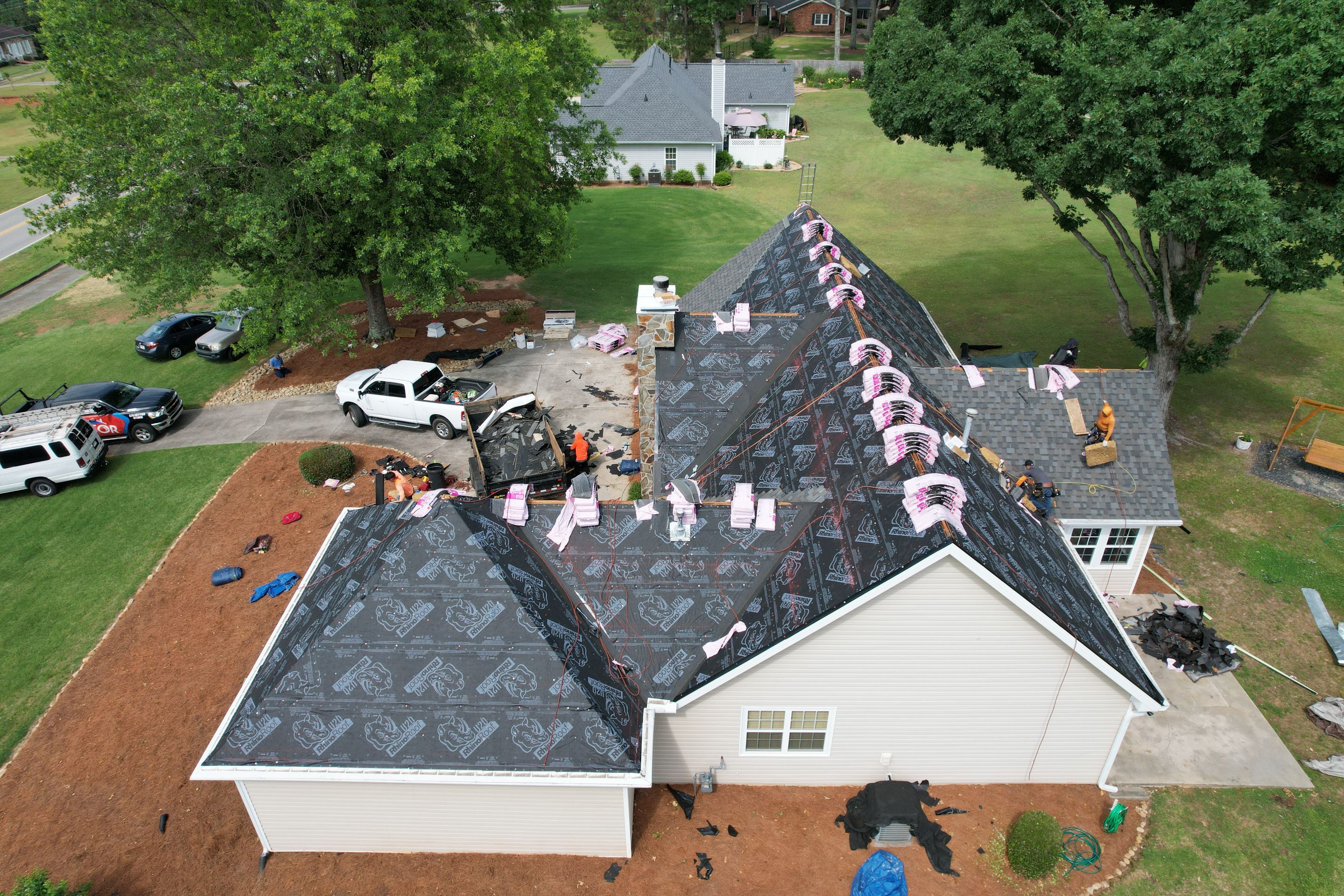 Residential Roofing Installation using Owens Corning by Inspector Roofing and Restoration