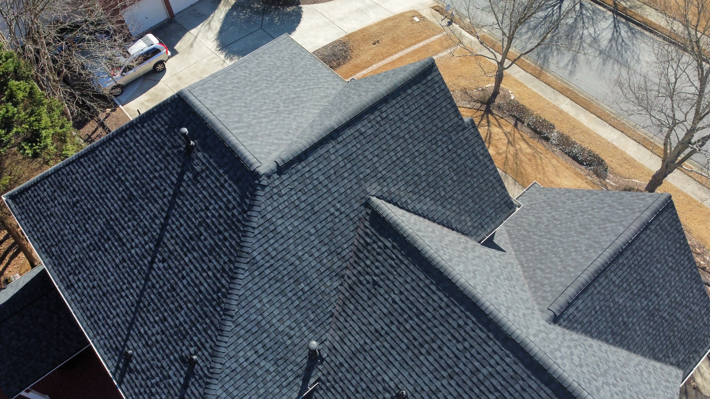 Alpharetta, GA Roof Replacement CertainTeed Landmark Pro Max Def Moire Black by Reset Roofing
