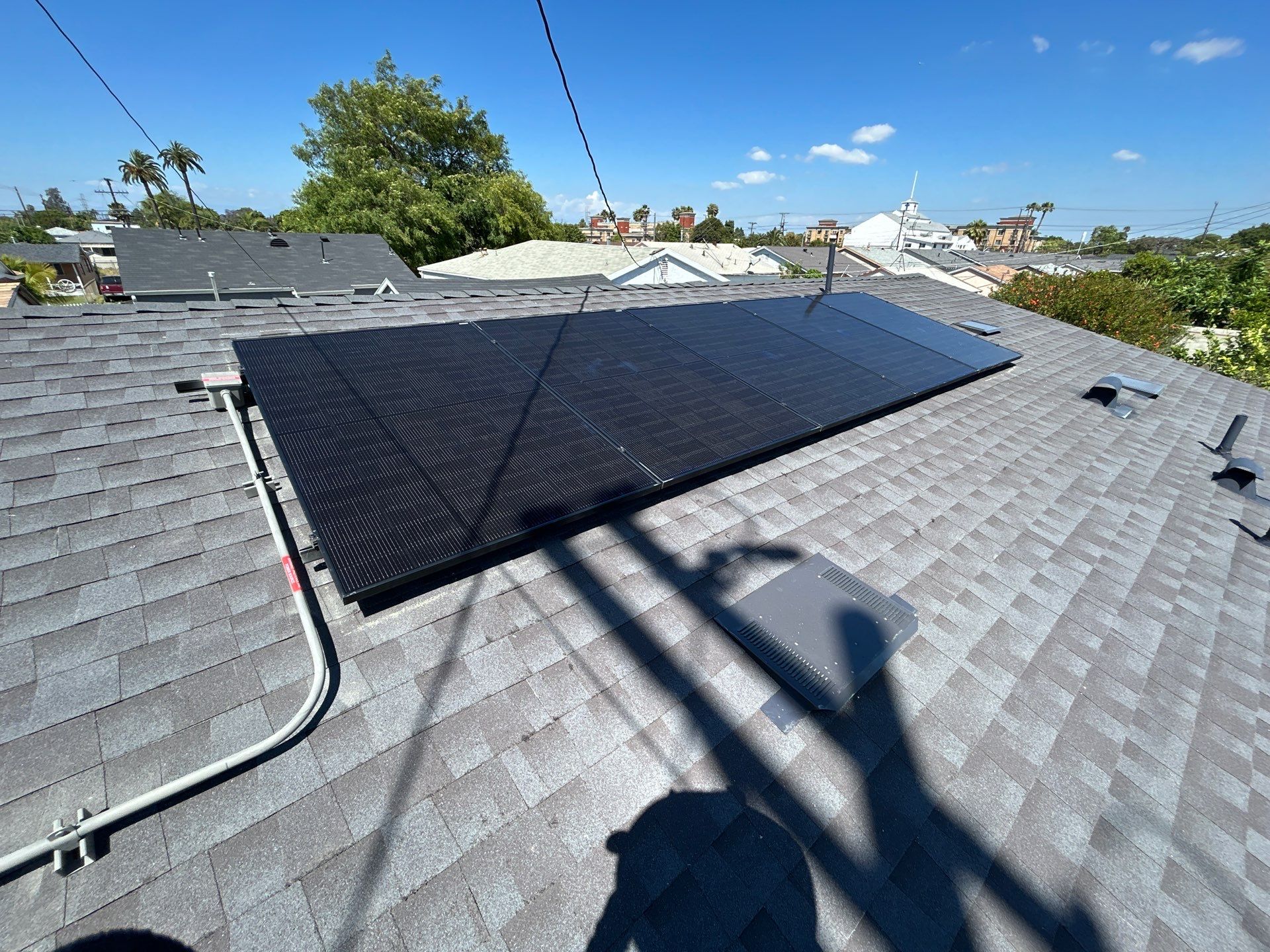 Five Panel Solar Installation in Los Angeles by AWS Solar