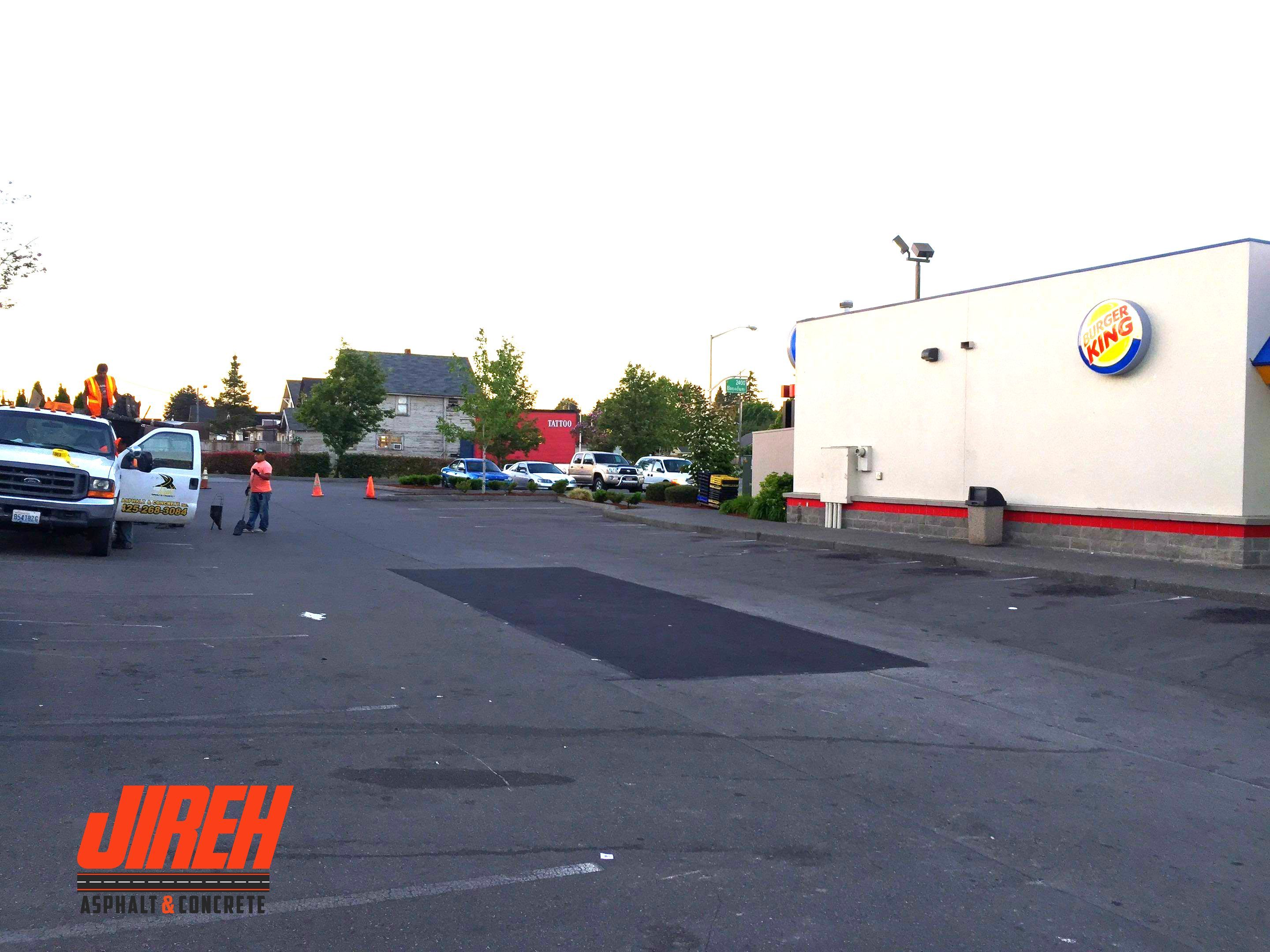 Burger King Everett  by Jireh Asphalt & Concrete Inc 