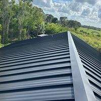 24ga 1.5" Mechanical Seam Matte Black by Total Roofing System The Metal Roof Experts