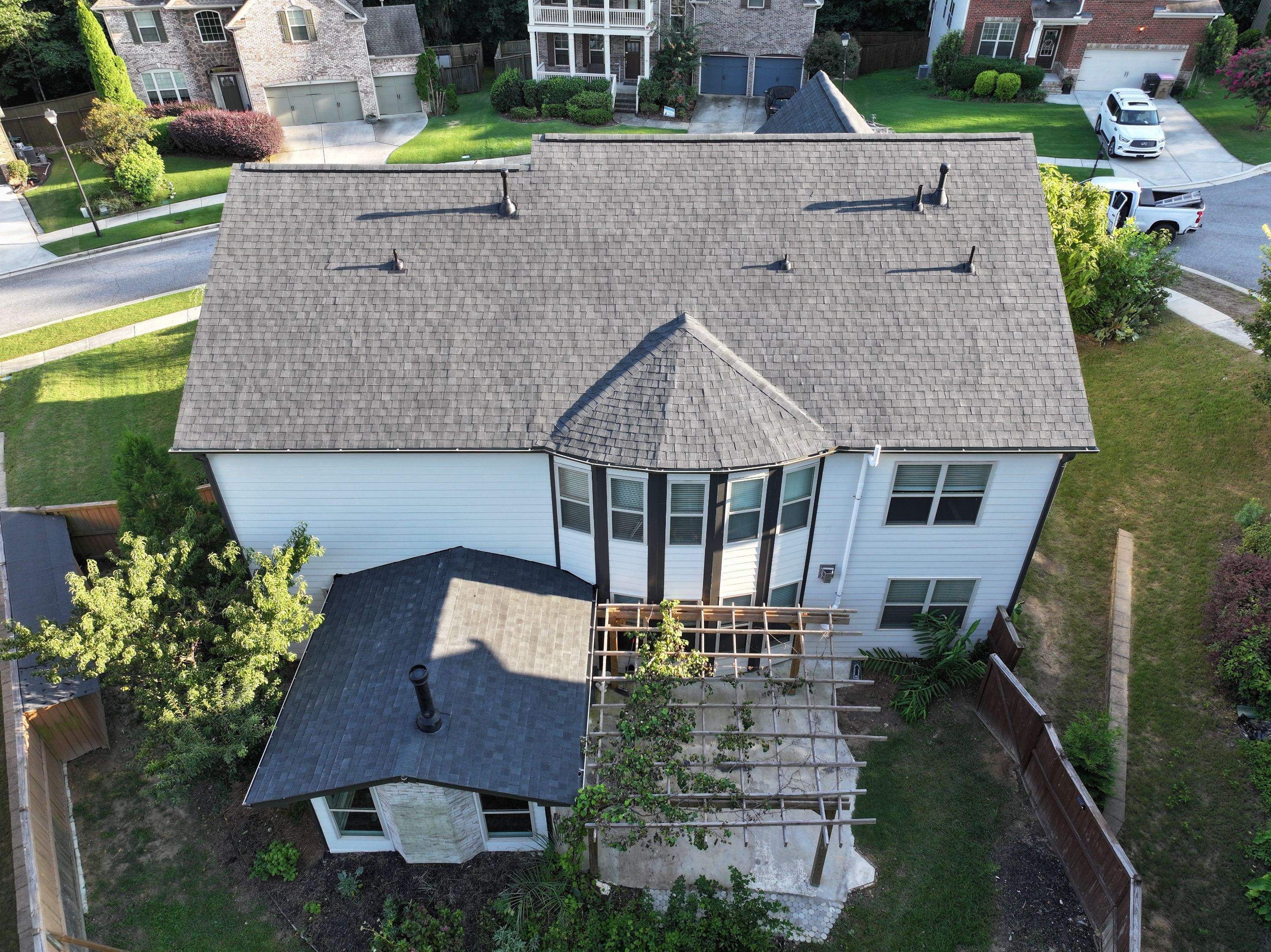 Residential Roofing Installation using Atlas Pinnacle Pristine by Douglas Construction 