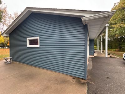 5-Inch White Seamless Gutter Installation – Big Lake, MN