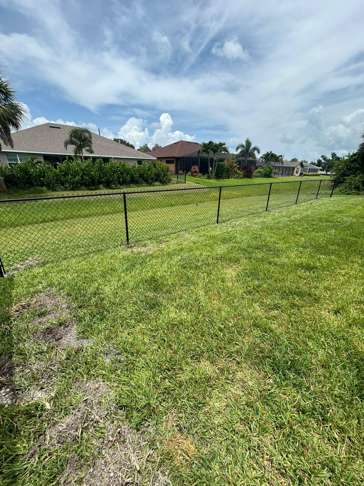 Black Chain Link Fence Installation in Rotonda West by True Fence LLC