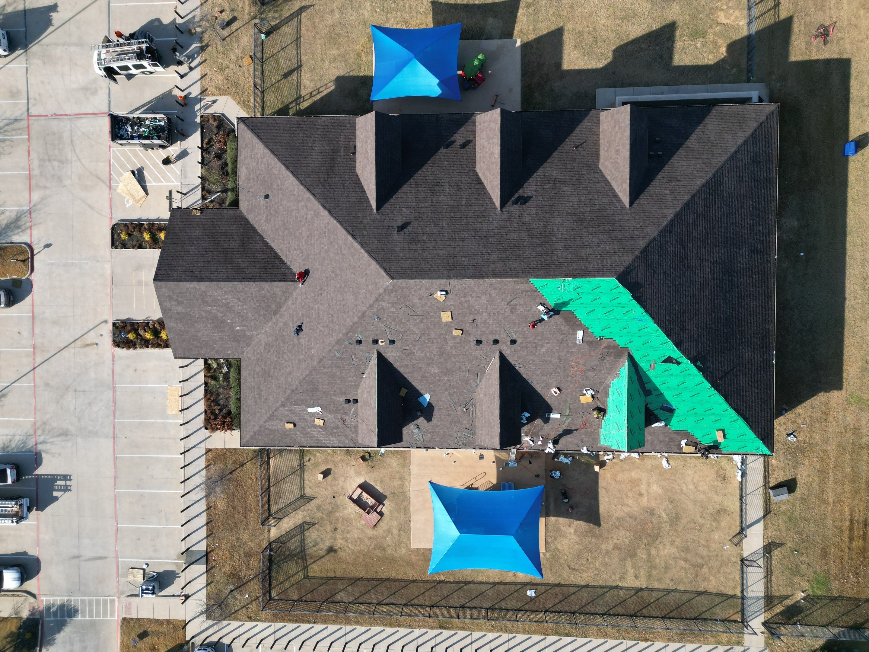 Goddard School Roof Replacement by First Out Roofing 