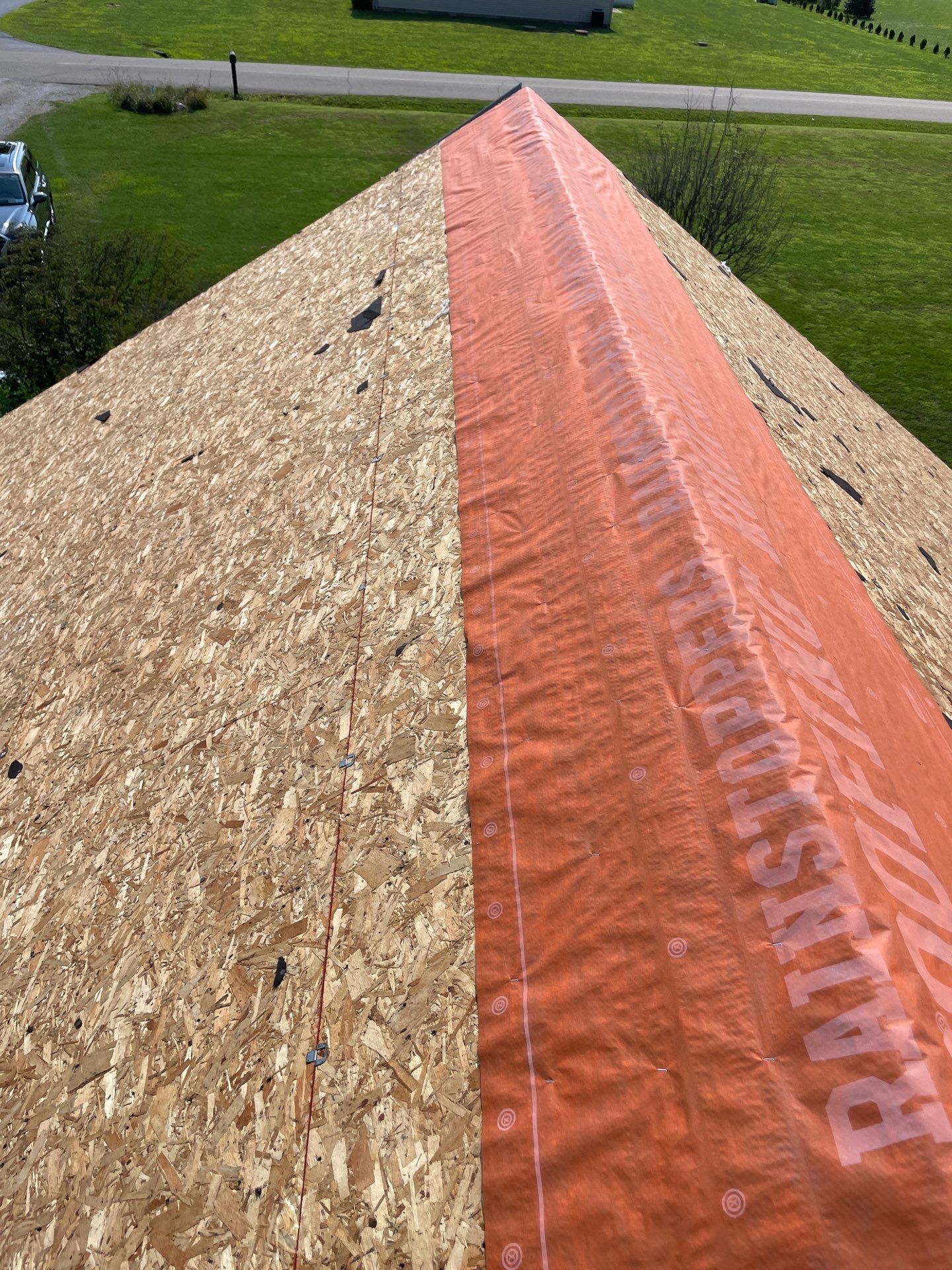 Residential Roofing Installation using GAF Timberline HDZ Charcoal by Rainstoppers Roofing