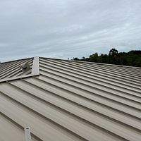 24ga 1.5" Mechanical Seam Sierra Tan by Total Roofing System The Metal Roof Experts