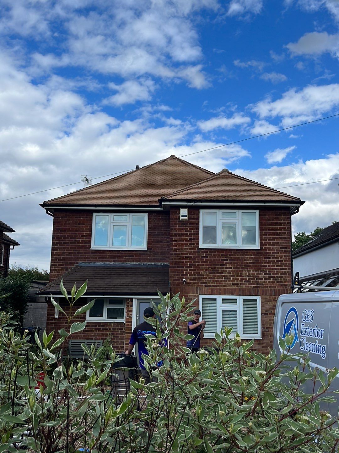 Roof Clean - Biocide Treatment using Mosmatic FSC and Biocide by Ges Exterior Cleaning ltd