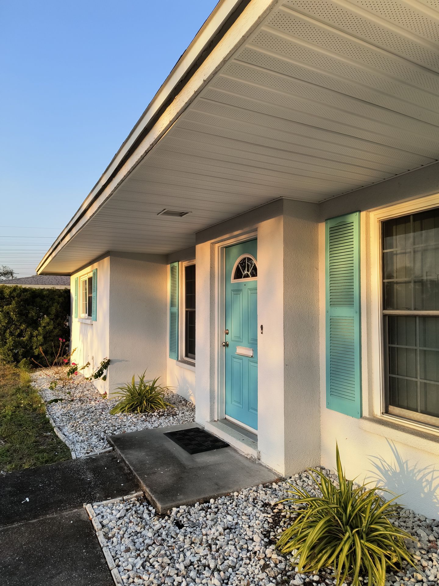 Soffit and Fascia Installation using White Soffit in Sarasota Fl by Gutter Professors