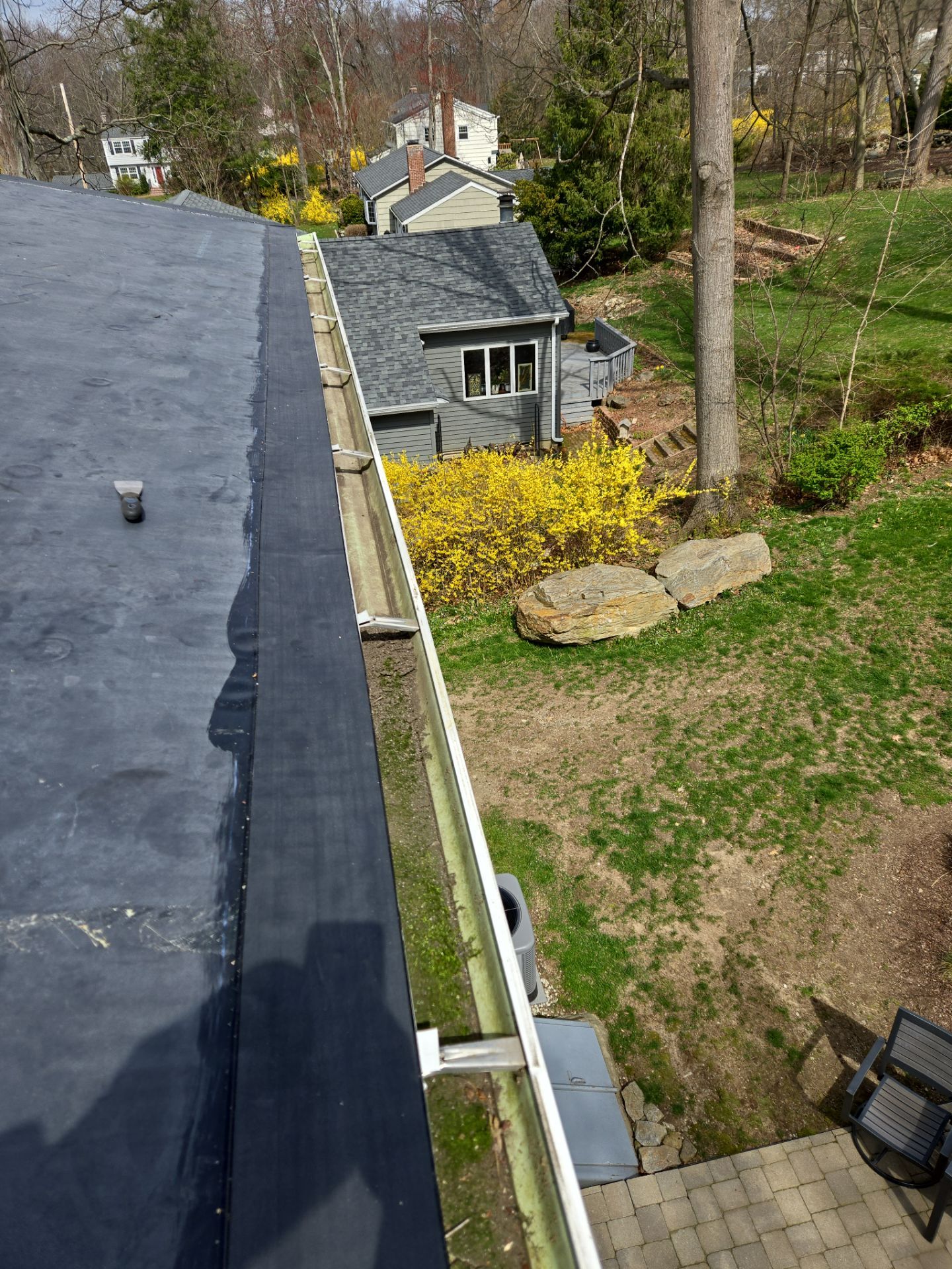 Residential Roofing Installation using Tamko Slatestone gray by A Plus Exterior