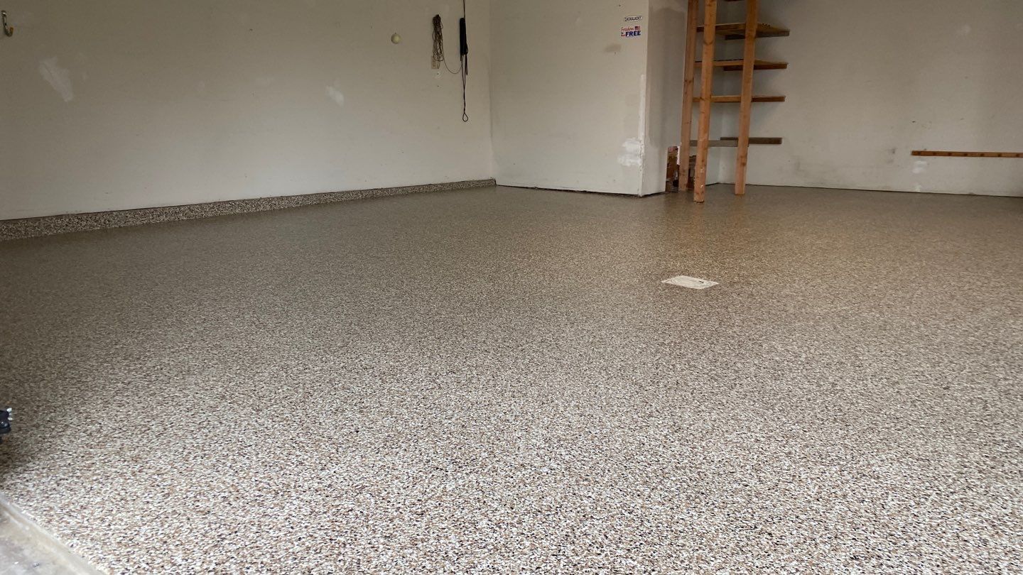 Tom B. gets a new garage floor in Riverbed by Banner Garage