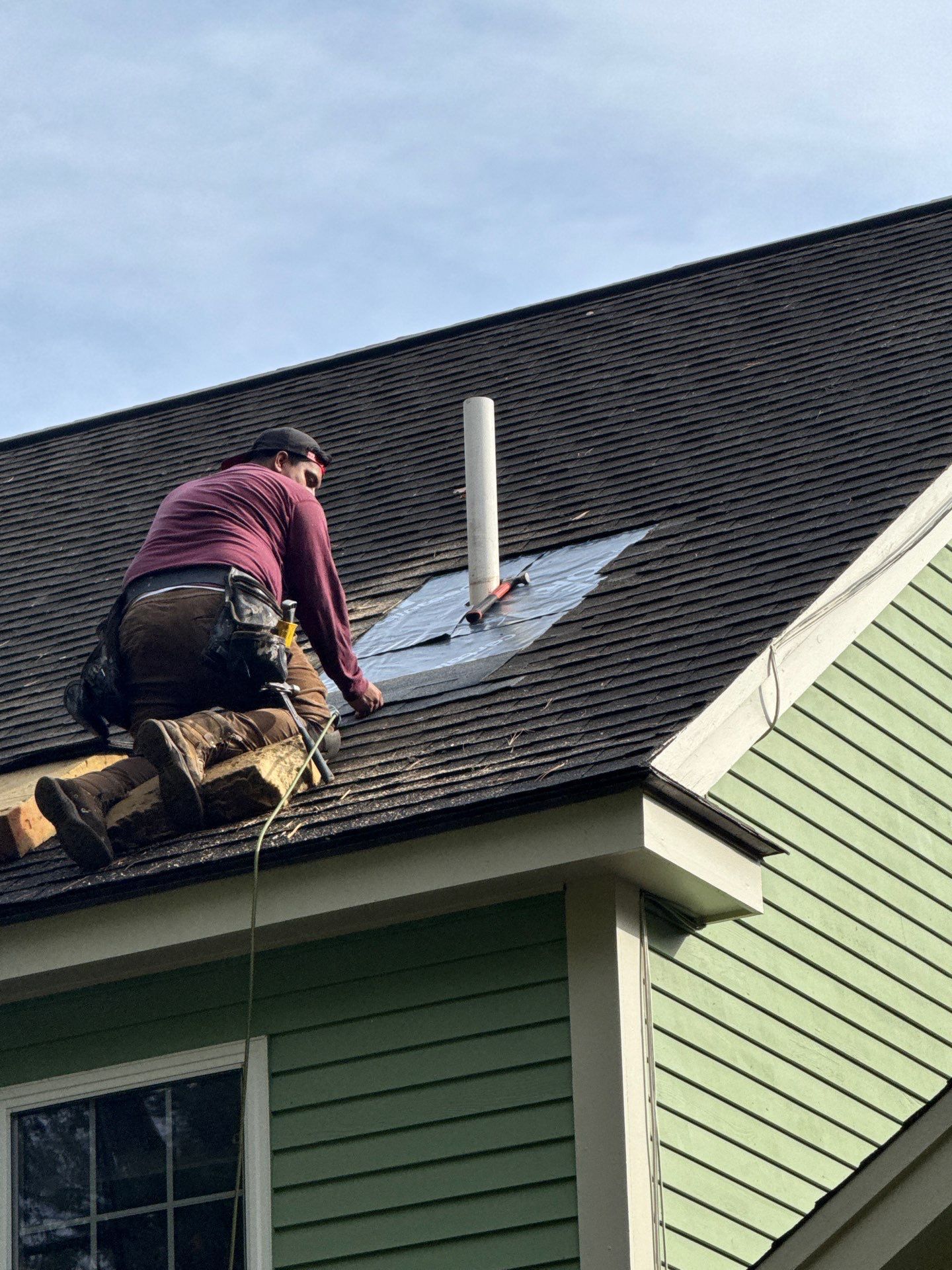 Pipe Boot Leak Repair & Gutter Replacement | Littleton, MA by Mighty Dog Roofing of Greater Middlesex County