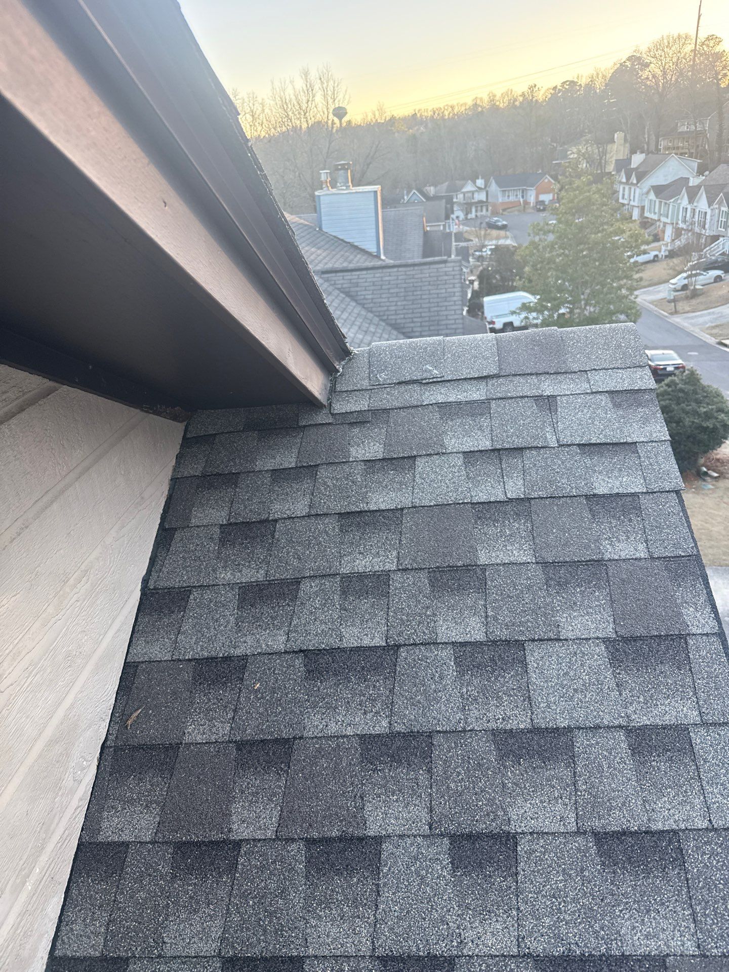 Roof Replacement in Pelham (Weathered Wood) by The Roofing Dudes