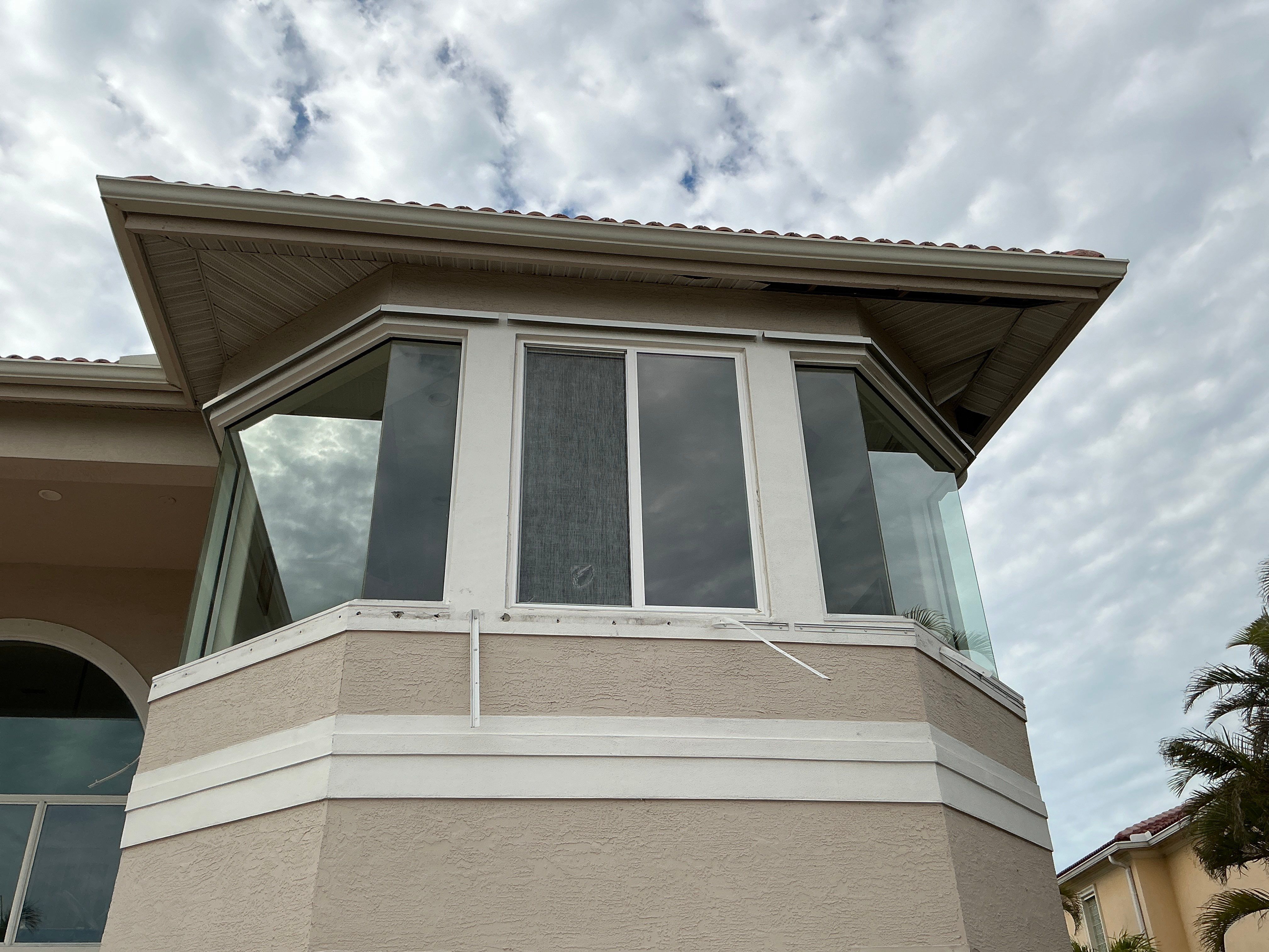 Aluminum White Soffit in Longboat Key FL by Gutter Professors