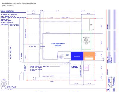 Seattle In-Ground Pool Site Planning & Permit Support