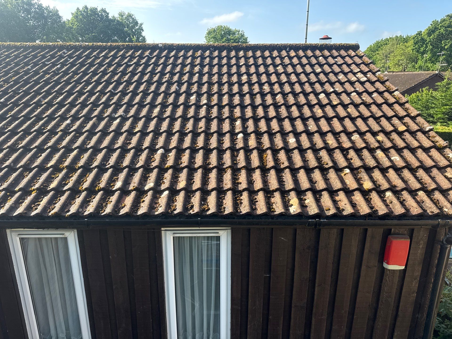 Roof Clean  - Moss Removal - Gutter Clean using Honda 15lpm Low Pressure Washing Machine by Ges Exterior Cleaning ltd