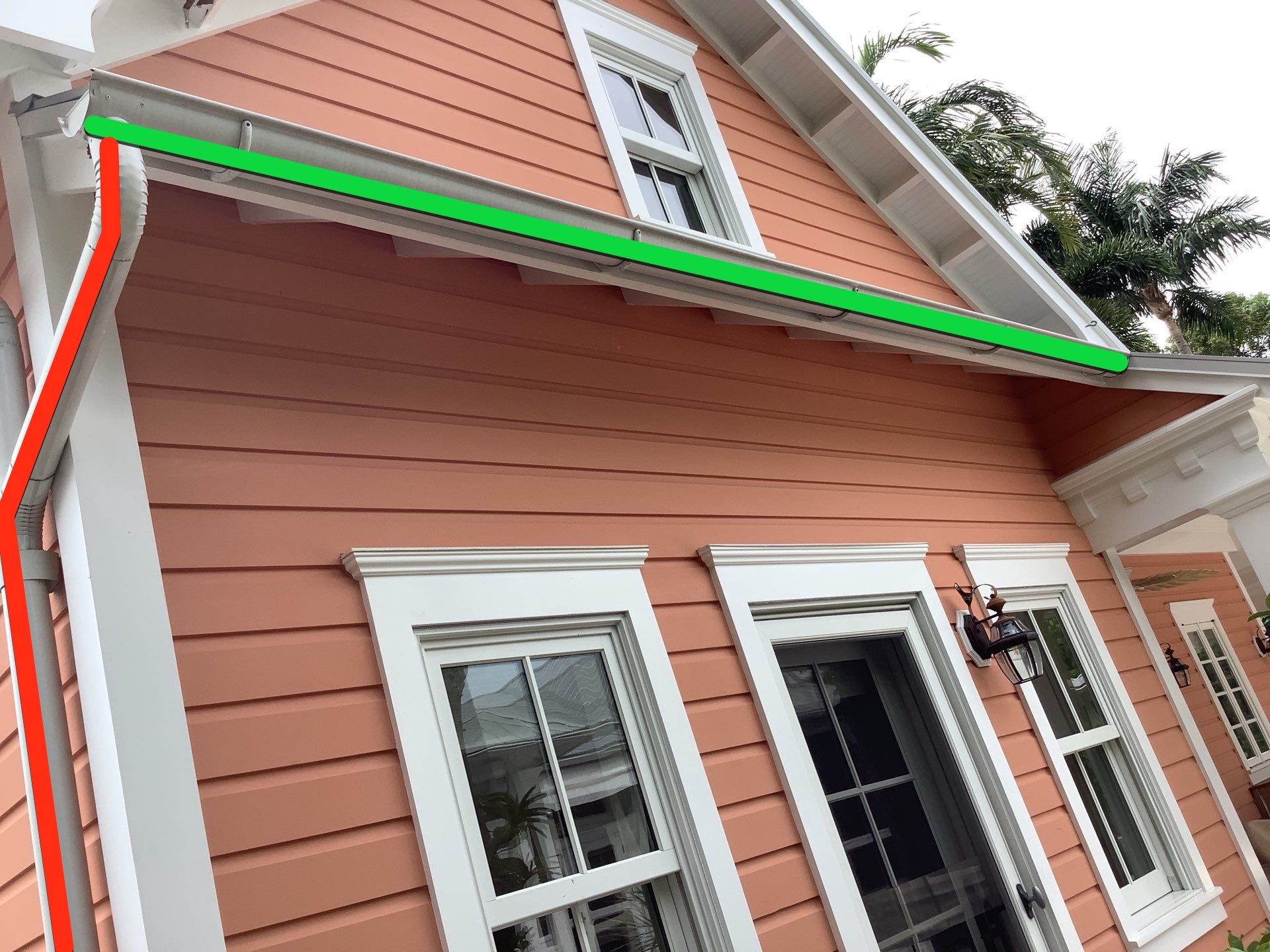 Half-Round Gutters Installation in Boca Grande FL by Gutter Professors
